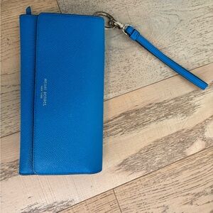 Henri Bendel Vibrant Blue Clutch with Strap